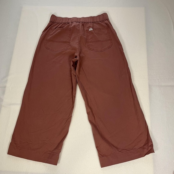 Lee Workwear Pants Womens 10 Mauve Pink Wide Leg Crop House Label Utility - Picture 1 of 16